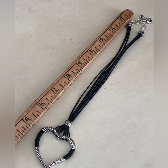 Brighton heritage hearts black multicord and silver tone necklace - Picture 12 of 12